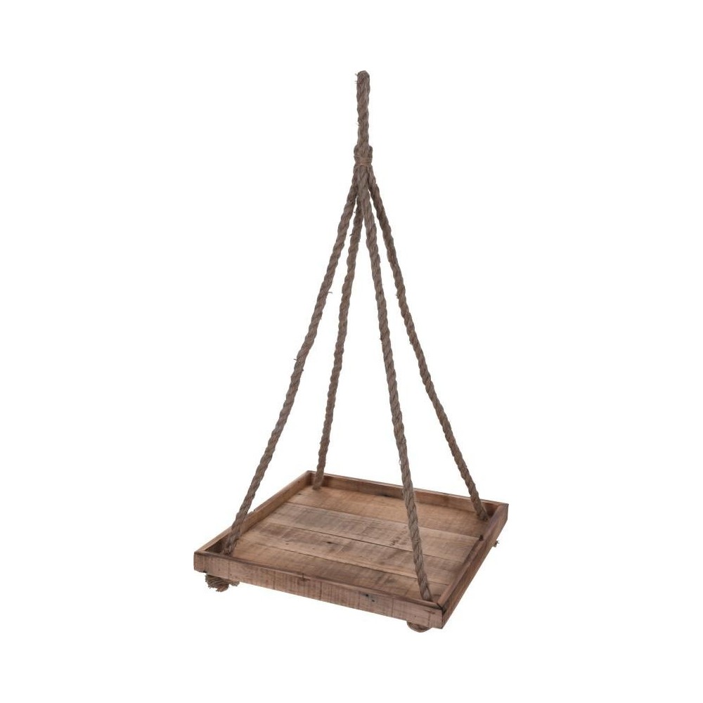 VASSOIO PENSILE LEGNO 39X39